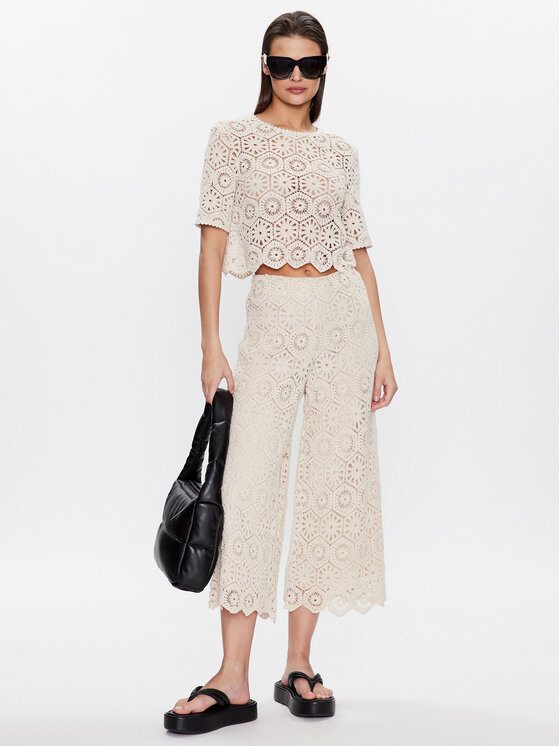 MAX&Co. MAX&Co. Culottes Olivella 77810523 Écru Regular Fit