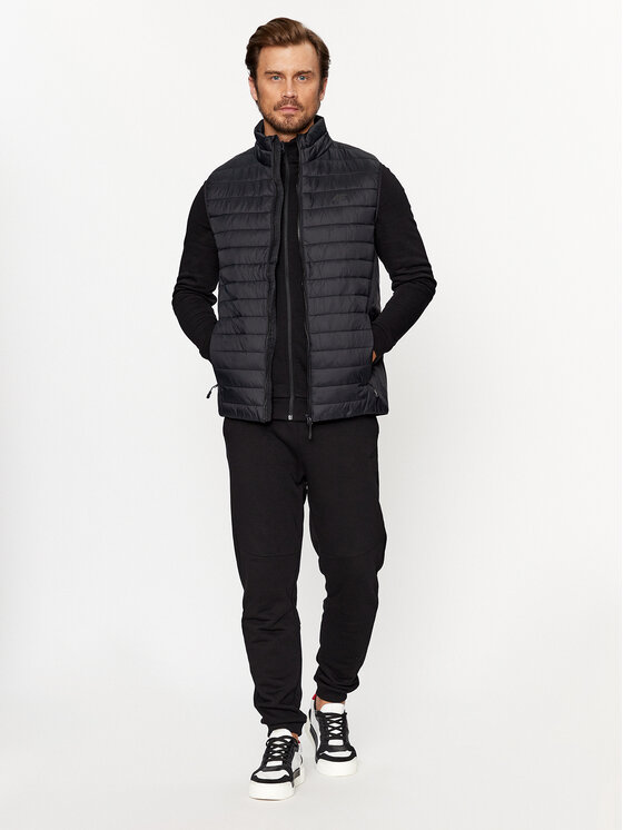 4F 4F Prsluk TVESM062 Crna Regular Fit