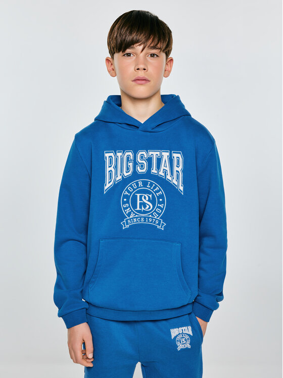 BIG STAR BIG STAR Bluza LAMEN Niebieski Basic Fit