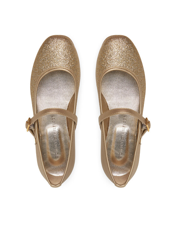 Tommy Hilfiger Tommy Hilfiger Balerinos Ballerina T4A3-33930-0572 S Auksinė