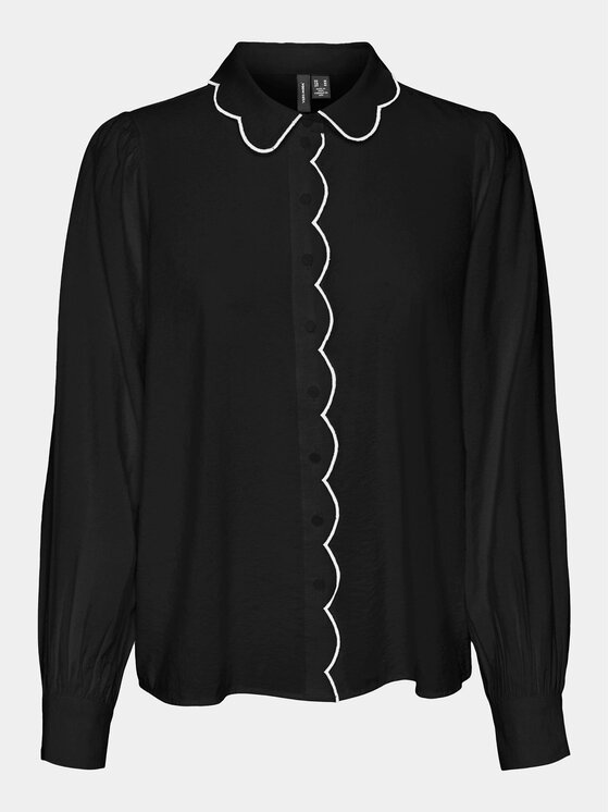 Vero Moda Vero Moda Koszula Gigi 10303039 Czarny Regular Fit