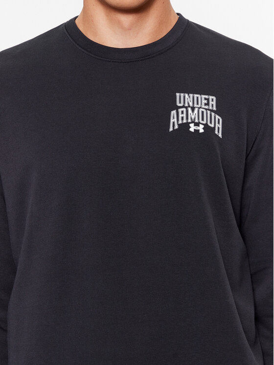 Under Armour Under Armour Mikina Ua Rival Terry Graphic Crew 1379764 Čierna Loose Fit