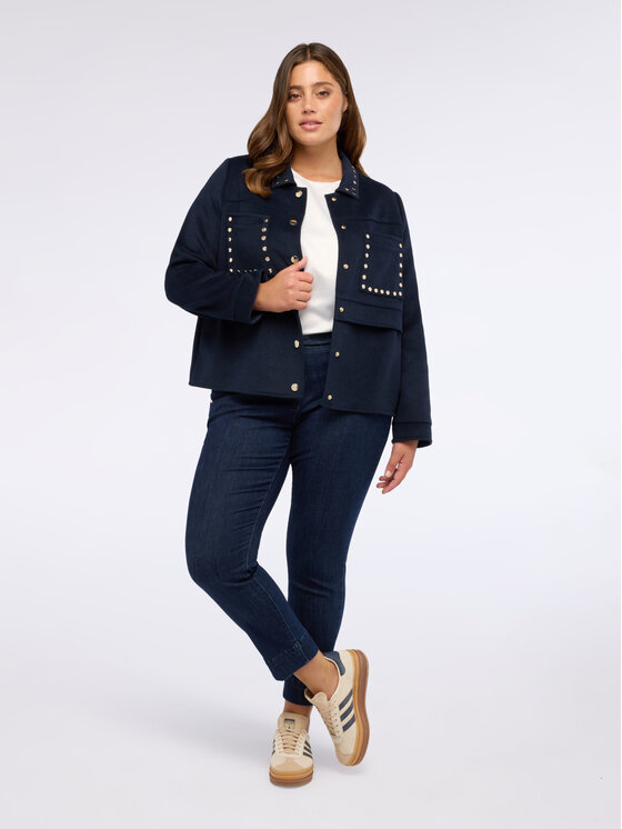 Fiorella Rubino Fiorella Rubino Cappotto 8389T000337N034 Blu Boxy Fit