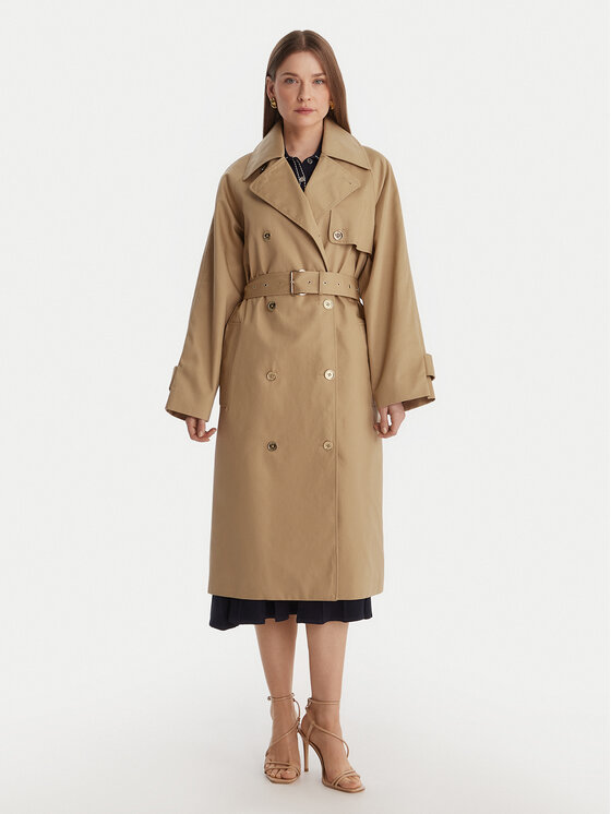 MICHAEL Michael Kors MICHAEL Michael Kors Trench MR620FLKQH Bej Oversize