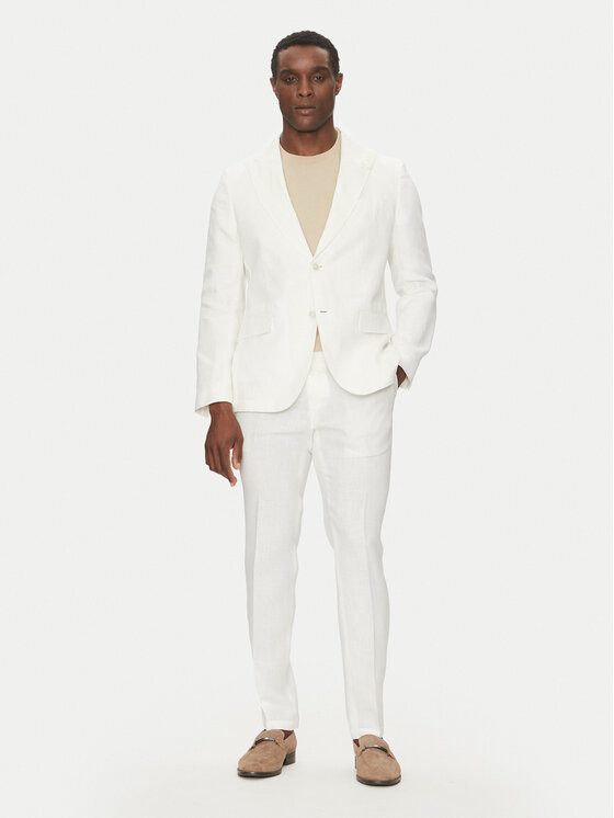 BOSS BOSS Stoffhose C-Genius 50540518 Weiß Slim Fit