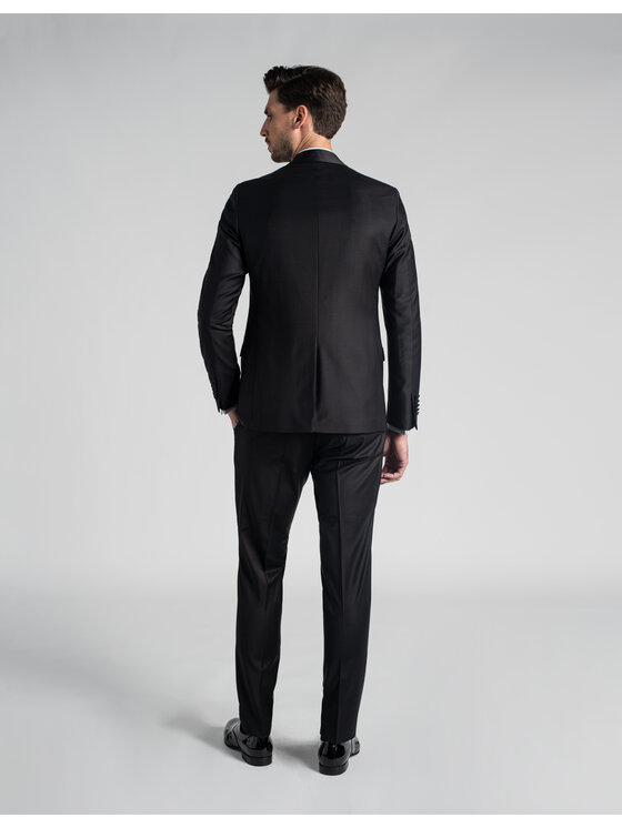 Borgio Borgio Garnitur pontegrande Czarny Slim Fit
