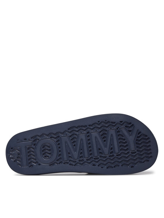 Tommy Jeans Tommy Jeans Pantoletten Flag Pool Sld Ess EN0EN02115 Dunkelblau