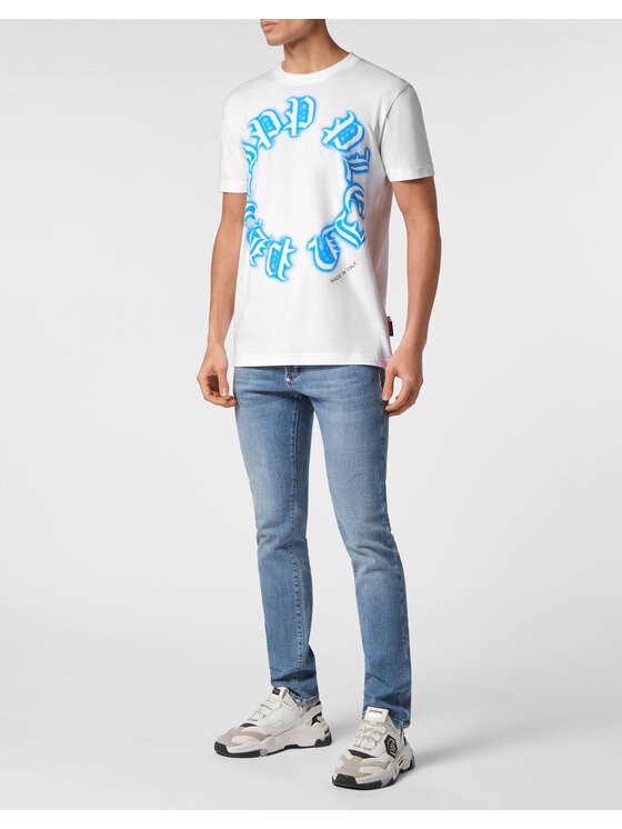 PHILIPP PLEIN PHILIPP PLEIN T-Shirt 14823 Biały Regular Fit