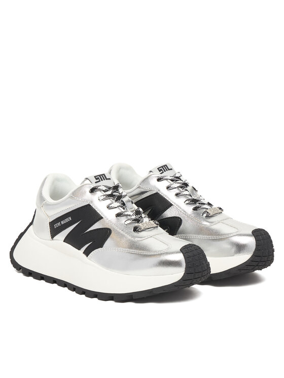 Steve Madden Steve Madden Sneakersy Supercampo SM11004808 Stříbrná