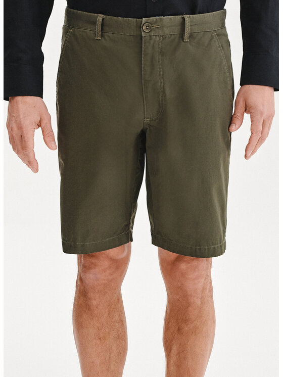 Pako Lorente Pako Lorente Szorty materiałowe P25SN-WS-007 Zielony Classic Fit