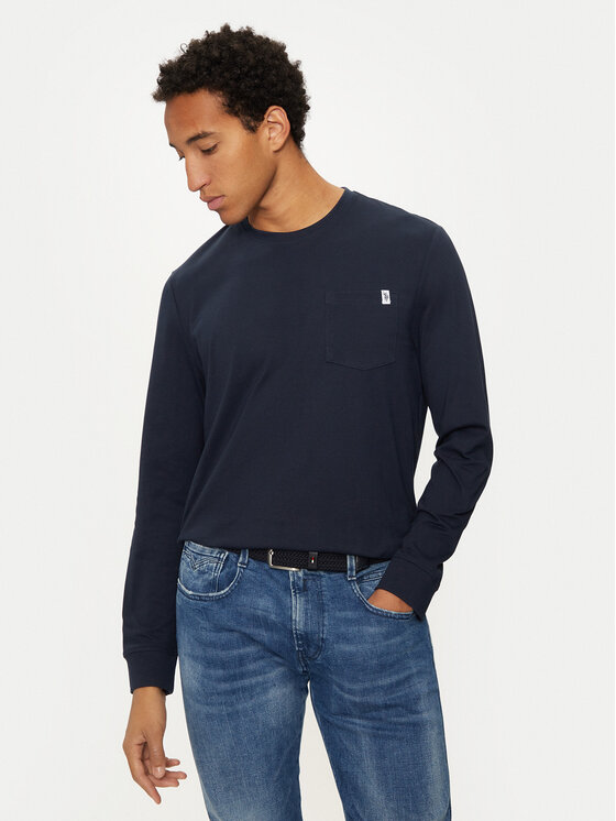 U.S. Polo Assn. S dlhými rukávmi MUP2275 Tmavomodrá Regular Fit