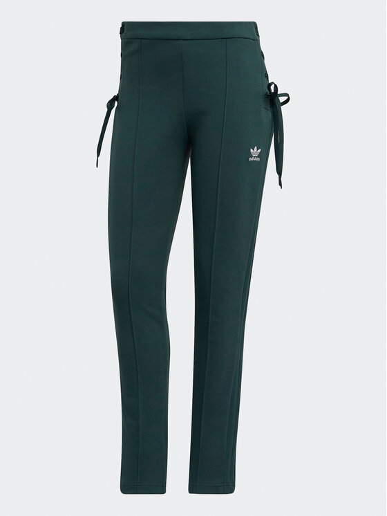 adidas adidas Sportinės kelnės Always Original Laced HK5083 Žalia Slim Fit