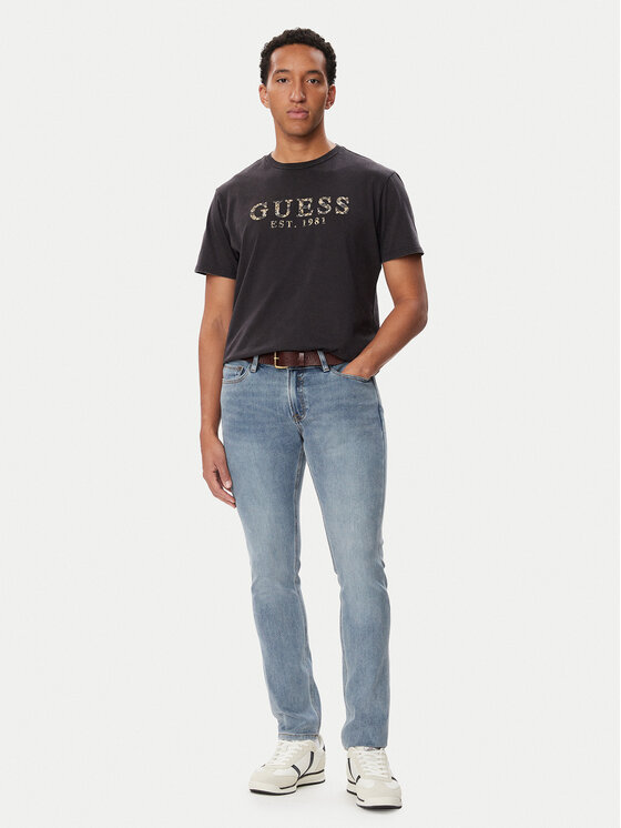 Guess Guess Футболка M6BI73 K6674 Темно-сірий Regular Fit