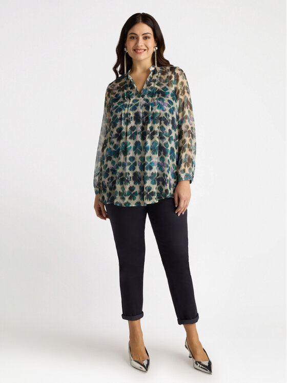 Fiorella Rubino Fiorella Rubino Blusa 2788T002286N0S5 Verde A-Line Fit