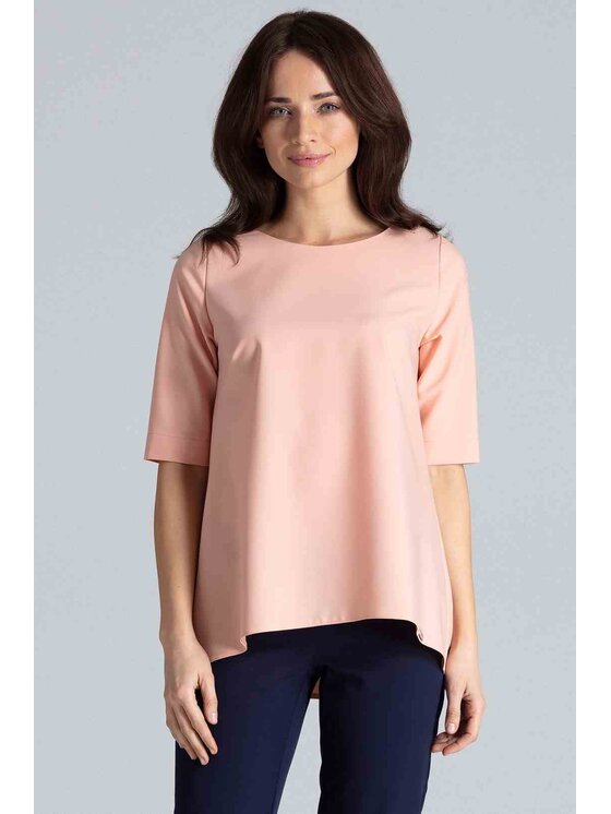 Lenitif Lenitif Blusa L002 Rosa Regular Fit