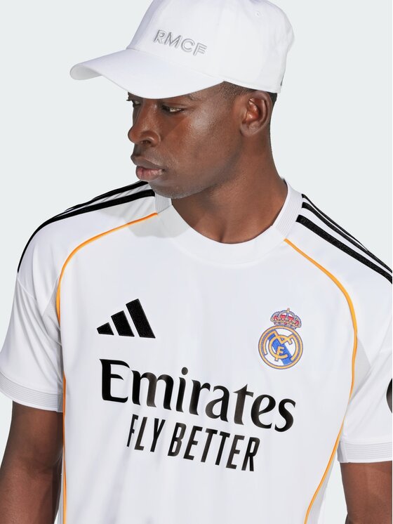 adidas adidas Koszulka techniczna Real Madrid 25/26 Home Jersey Biały Slim Fit