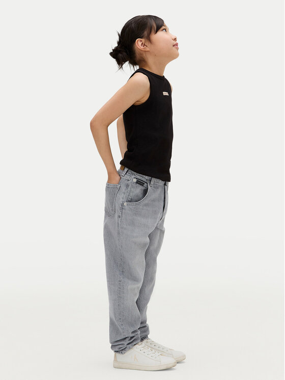 Calvin Klein Jeans Calvin Klein Jeans Jeans hlače IG0IG02607 M Mornarsko modra Wide Leg