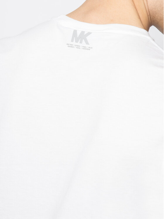 MICHAEL Michael Kors MICHAEL Michael Kors Tricou Logo-Print Pocket CR95J46FV4 Alb Slim Fit