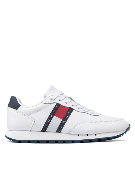 Tommy Jeans Tommy Jeans Sneakers Leather Runner EM0EM00898 Bianco