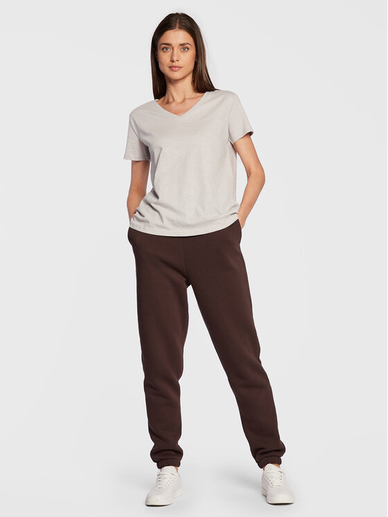 4F 4F T-Shirt H4Z22-TSD352 Szary Oversize