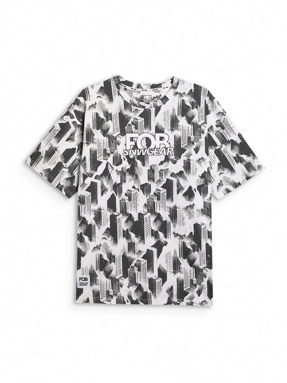 4F 4F T-Shirt FOB Kolorowy Oversize