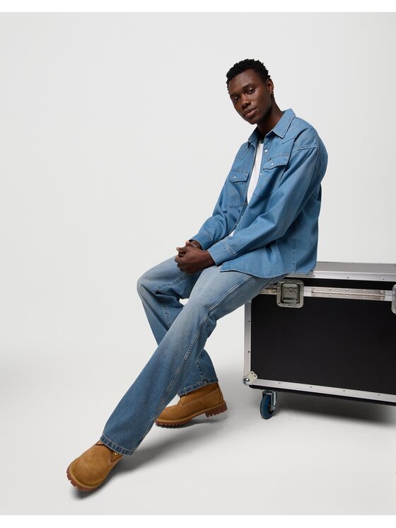 Wrangler Wrangler Jeansy Loose Straight Niebieski Straight Leg