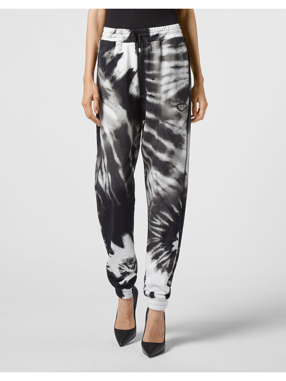 PHILIPP PLEIN PHILIPP PLEIN Spodnie dresowe 5545 Biały Jogger Fit