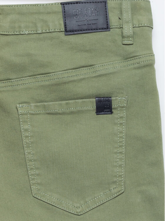 BIG STAR BIG STAR Szorty jeansowe KIRA Zielony Basic Fit