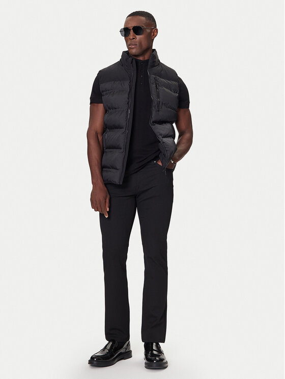 KARL LAGERFELD KARL LAGERFELD Szövet nadrág 265840 554815 Fekete Regular Fit