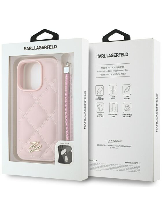KARL LAGERFELD KARL LAGERFELD Etui na telefon iPhone 16 Pro Max Różowy