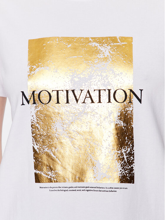 Volcano Volcano T-Shirt T-Motiv L02143-S23 Biały Regular Fit