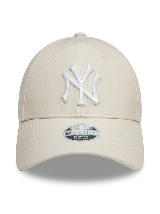 New Era New Era Шапка с козирка New York Yankees Crinkled Pu 9Forty 60595393 Екрю