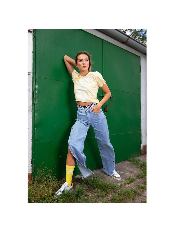 Zooksy Zooksy Skarpety wysokie unisex Nineties Żółty