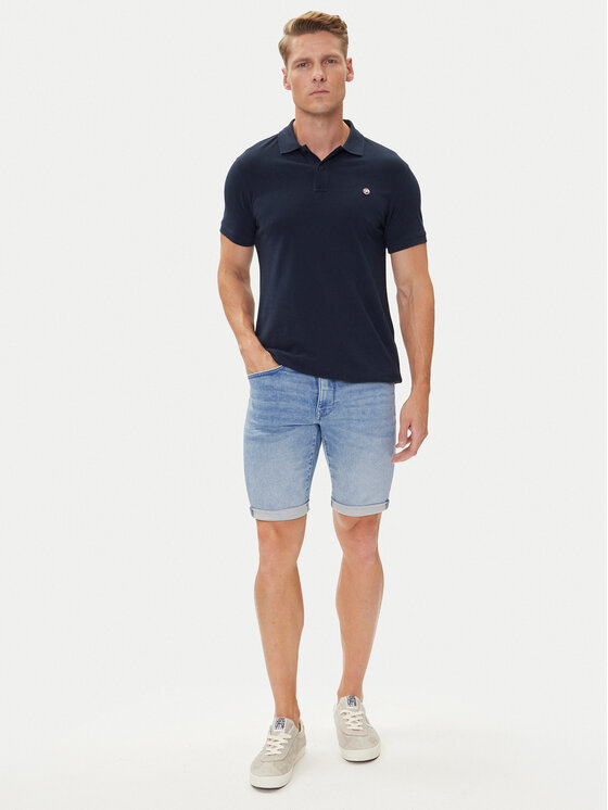 Petrol Industries Petrol Industries Džínové šortky M-ROS-SHO001 Modrá Slim Fit