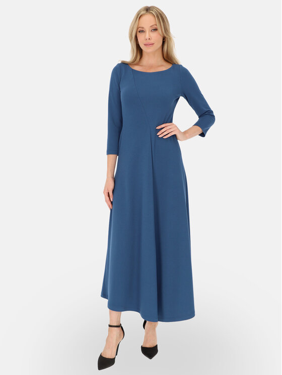 L’AF L’AF Sukienka dzianinowa Brenda Niebieski Regular Fit