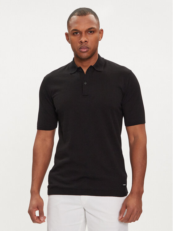 Calvin Klein Polo K10K113053 Melns Regular Fit