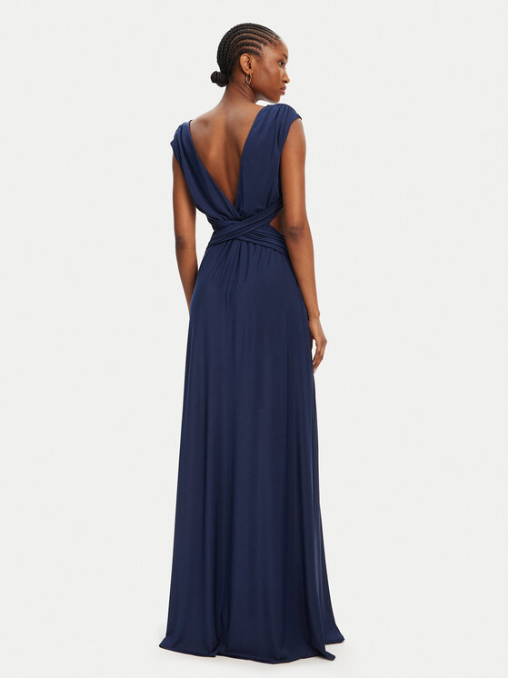 ACCESS FASHION ACCESS FASHION Sukienka wieczorowa 53-3389-391 Niebieski Slim Fit