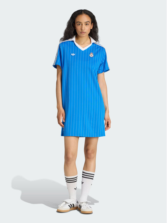 adidas adidas Sukienka codzienna Originals Real Madrid Błękitny Regular Fit