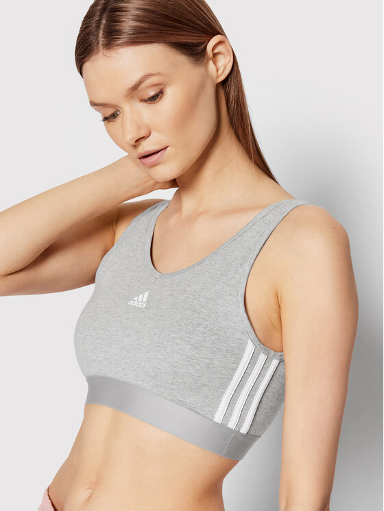 adidas adidas Biustonosz top Essentials GS1357 Szary