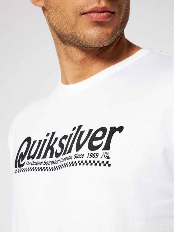 Quiksilver Quiksilver T-Shirt New Slang Ss EQYZT05754 Λευκό Regular Fit