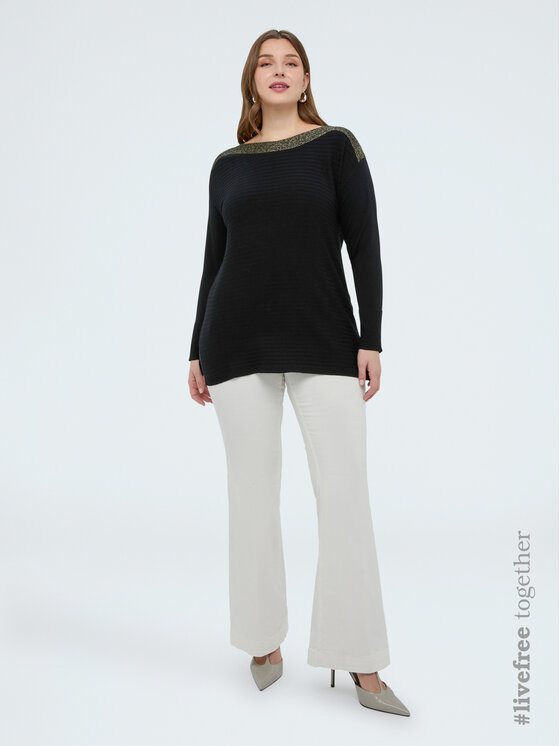 Fiorella Rubino Fiorella Rubino Maglione M086L008359N0Z3 Nero Regular Fit