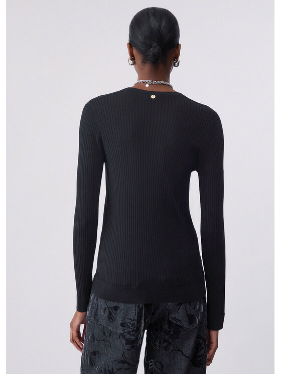 Liu Jo Liu Jo Sweter WF6100MA77Q22222 Czarny Regular Fit