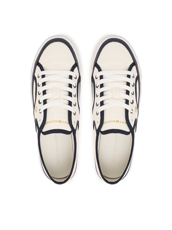 Tommy Hilfiger Tommy Hilfiger Tenisice Platform Vulc Piping FW0FW09394 Bijela