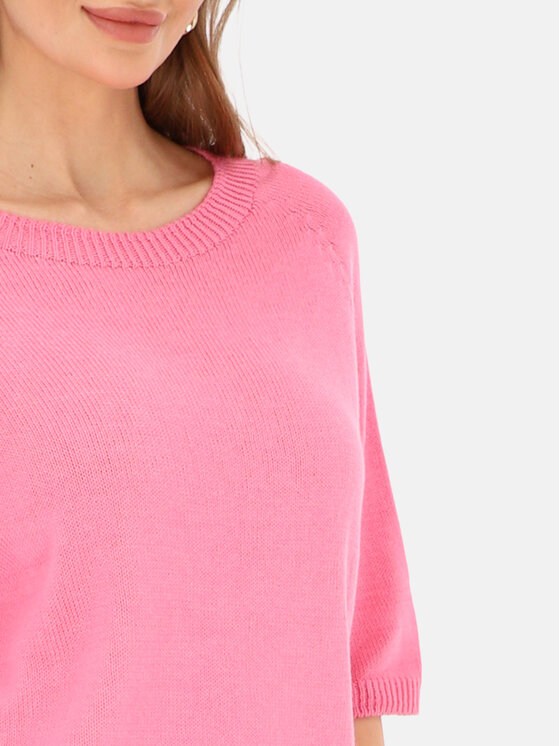 L’AF L’AF Sweter Rubi Różowy Reglan Fit