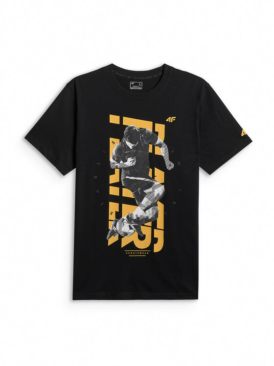 4F 4F T-Shirt casual Czarny Regular Fit