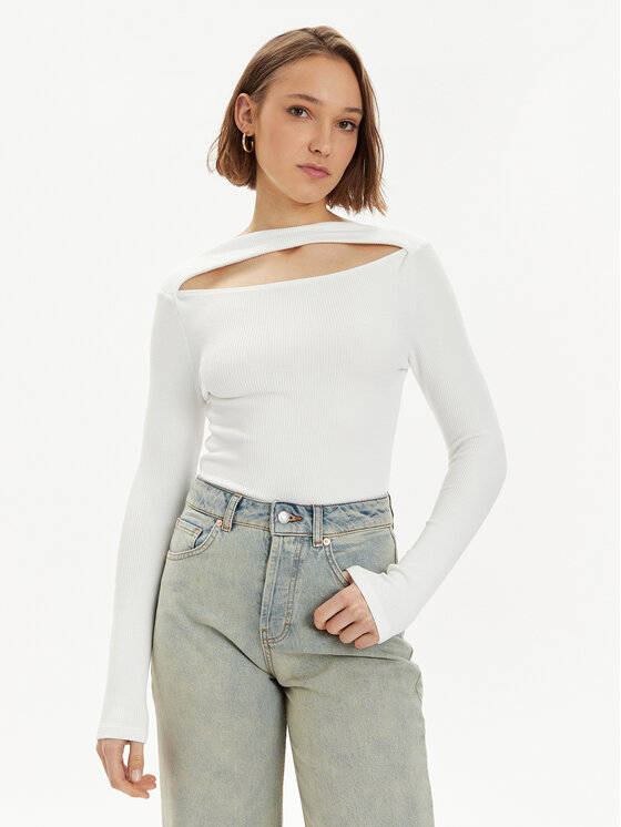 Gina Tricot Gina Tricot Majica 21463 Bijela Regular Fit