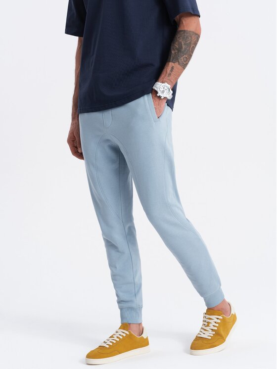 Ombre Ombre Joggery OM-PABS-0173 Niebieski Regular Fit