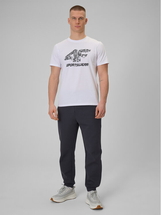 4F 4F T-Shirt WINTER CODE Biały Regular Fit