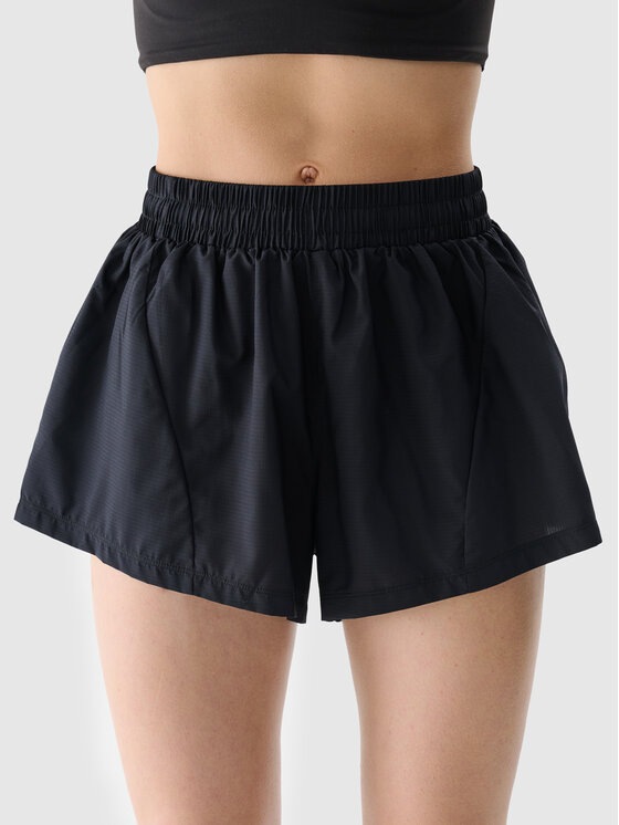 4F 4F Szorty sportowe 4FWSS25TFSHF0872 Czarny Regular Fit