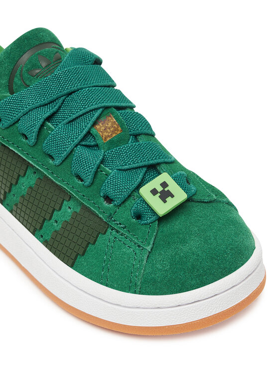 adidas adidas Sneakersy Campus 00S Comfort Closure Elastic Lace X Minecraft JS3788 Zelená